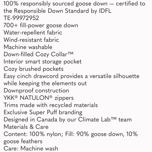 🔥NEW with tags NWT Aritzia The Super Puff Mens Vest size Small - Picture 4 of 8